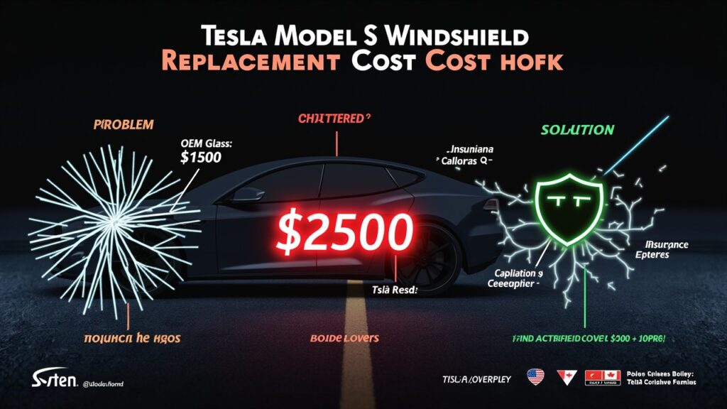 Tesla Model S Windshield Replacement Cost (USA & Canada)