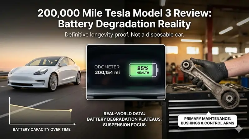 200,000 Mile Tesla Model 3 Review: Battery Degradation Reality