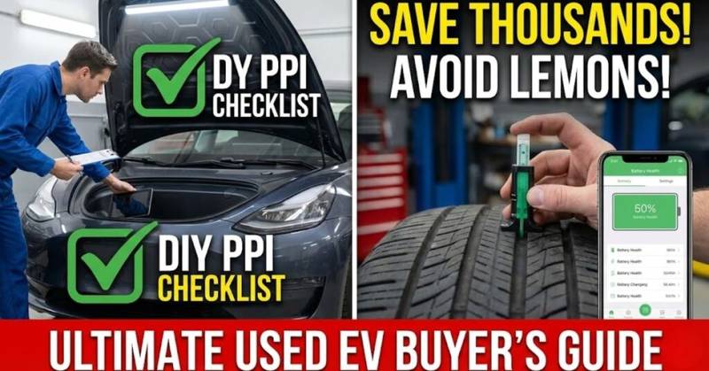 The Ultimate DIY Pre-Purchase Inspection (PPI) Checklist for Used EVs