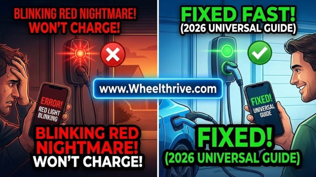 Troubleshooting EV Charger Red Light Blinking: Universal Guide (2026) 2 EV Charger Blinking Red? Universal Troubleshooting Guide